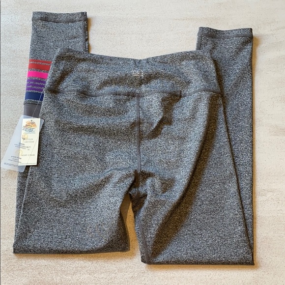 😎 C & C CALIFORNIA Gray stripe leggings sz m - Picture 4 of 5